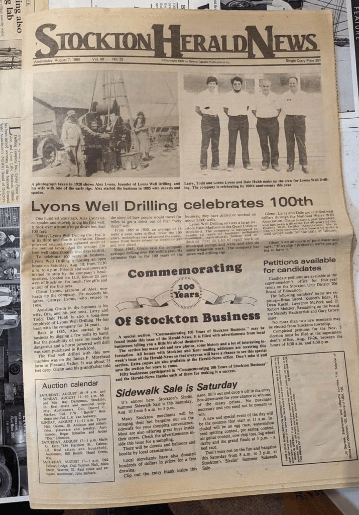 Five Generations of Innovation Lyons Well Drilling Legacy