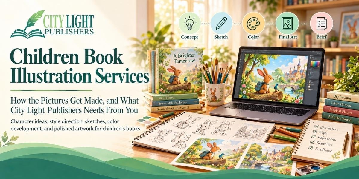 Children Book Illustration Services and How the Pictures Get Made, and What City Light Publishers Needs From You
